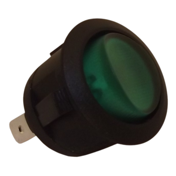 Interrupteur rond voyant vert Ø20mm - Pool Planet