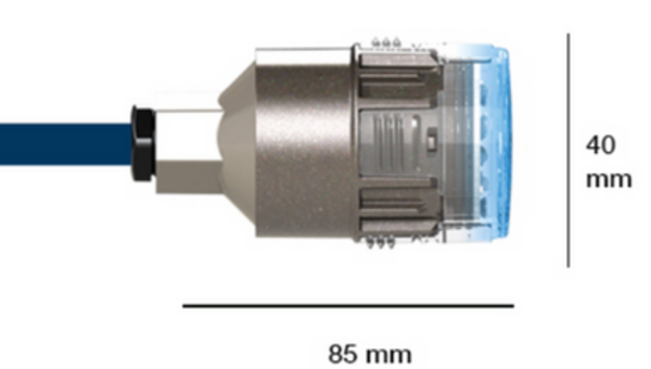 Mini projecteur LED piscine à visser sur le refoulement - mini-Brio - Blanc Froid - 14W - CCEI - Pool Planet