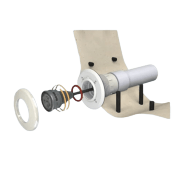 Refoulement 1,5' étanche pour piscine liner avec enjoliveur - CCEI - Pool Planet