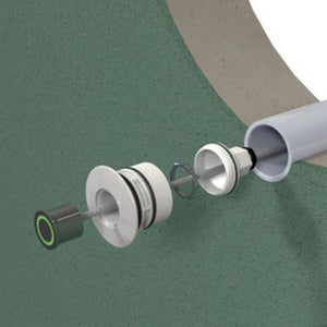 Traversée de paroi pour bouton Piezo Inox - CCEI - Pool Planet