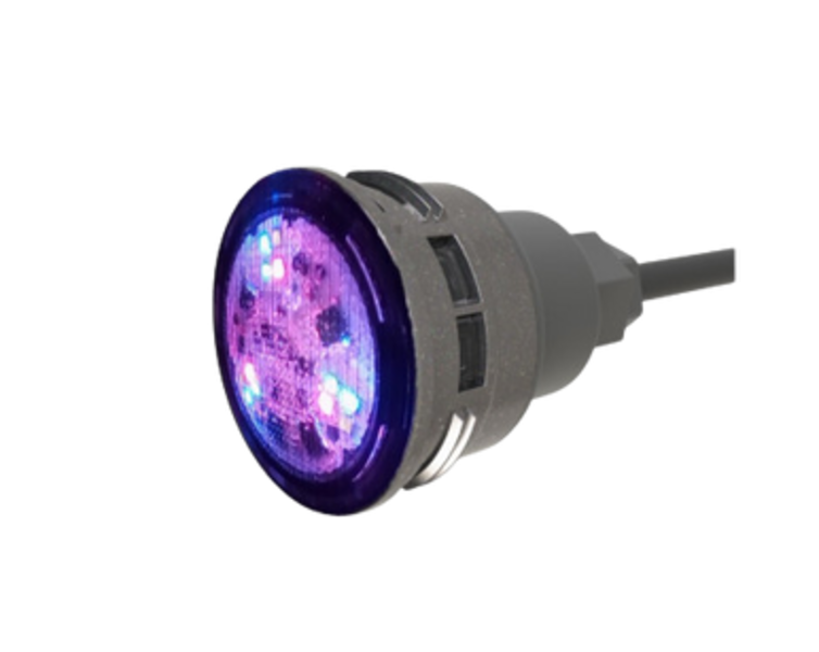 Mini projecteur LED piscine à visser sur le refoulement - Mini-Brio 2 X12 RGBW - CCEI - Pool Planet