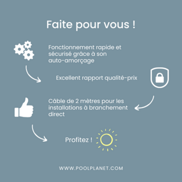 Pompe de filtration Swimmey - Monophasée - PENTAIR - Pool Planet