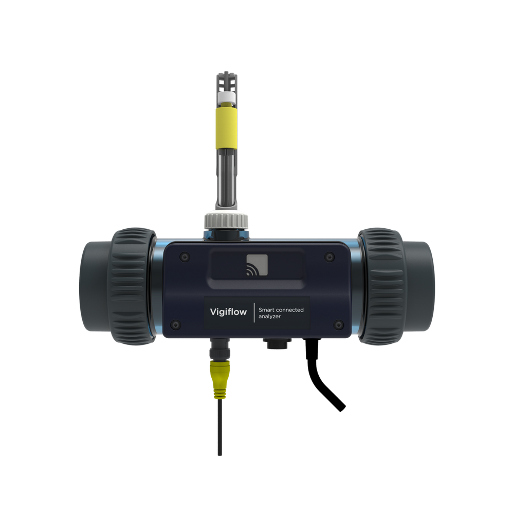 VigiFlow - Analyseur connecté 4 en 1 pour piscine au chlore liquide - Pool Planet