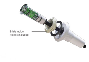 Traversée de paroi complète pour Pico Brio avec 4 brides de couleur pour Liner - Compatible pour construction - CCEI - Pool Planet