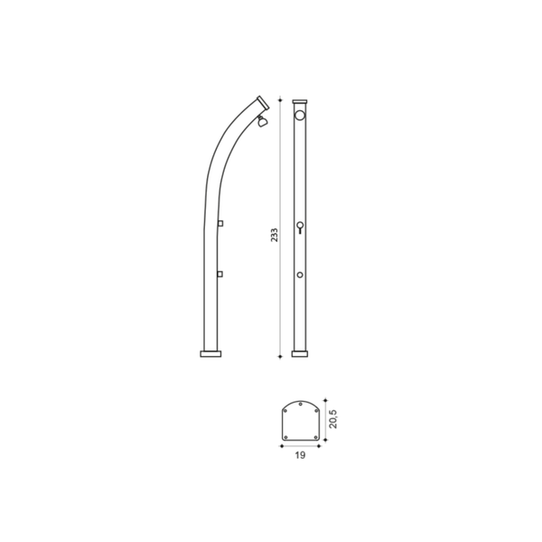 Douche Solaire Jolly 33L Formidra – Anthracite