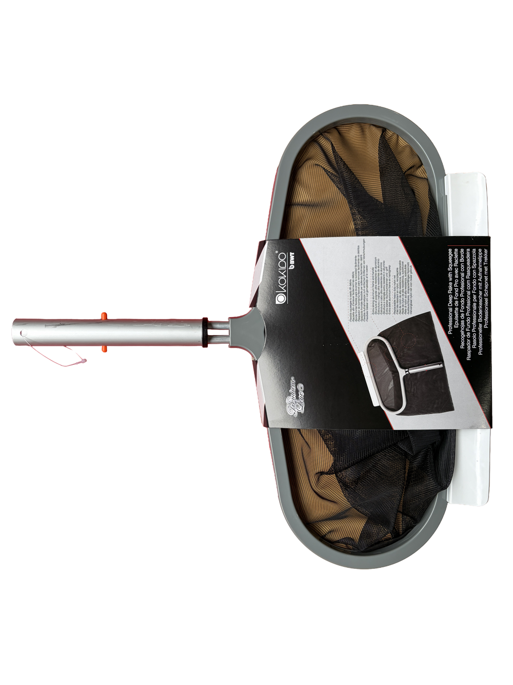 Épuisette de fond piscine Kokido Premium Line – Pro avec raclette, cadre aluminium - Pool Planet