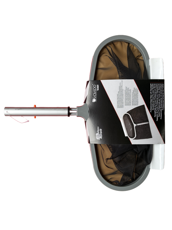 Épuisette de fond piscine Kokido Premium Line – Pro avec raclette, cadre aluminium