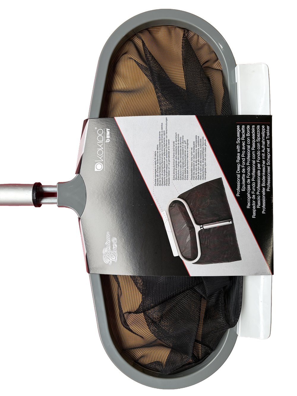 Épuisette de fond piscine Kokido Premium Line – Pro avec raclette, cadre aluminium - Pool Planet