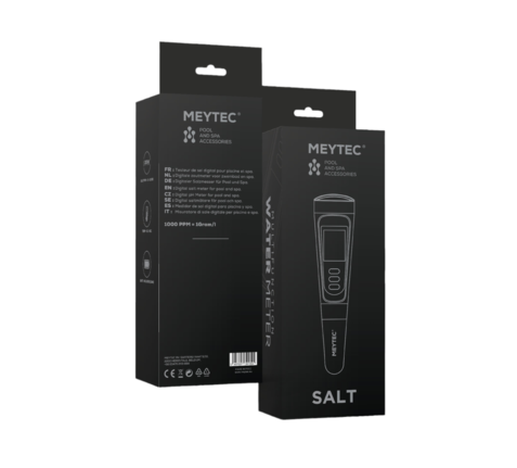 Testeur électronique de sel pour piscine + capteur de température - Meytec - Pool Planet