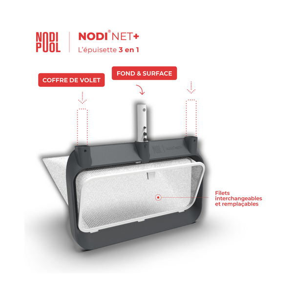 Épuisette 3 en 1 Nodi Net + - Nodipool - Pool Planet