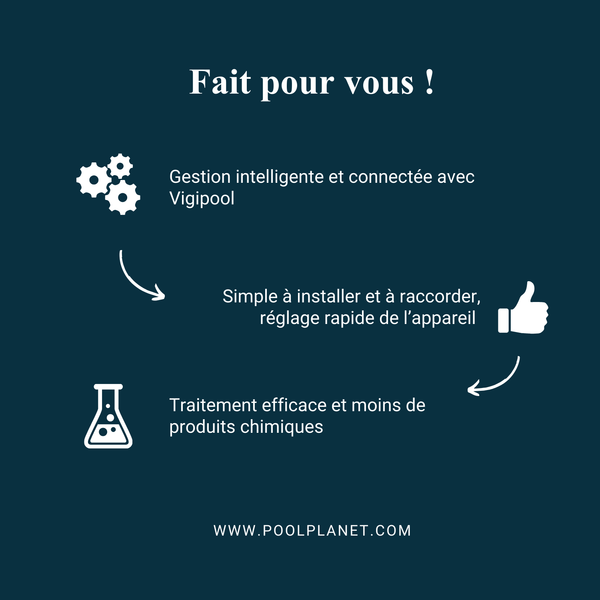 Électrolyseur CCEI Limpido EZ VP XXL - Très Grand Volume 150 m³ - Pool Planet