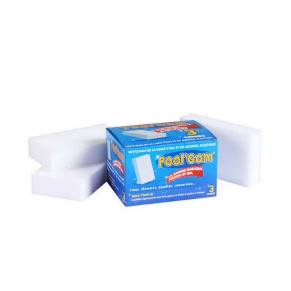 Gomme magique pour piscine Pool'Gom - Boîte de 3 - Toucan - Pool Planet