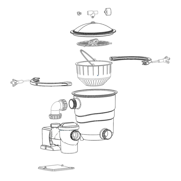 Groupe de filtration à balles Poolex Filter Max - 4,8m³/h / 80W - Pool Planet