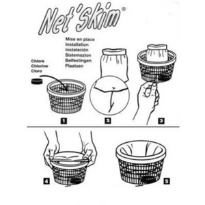Net'Skim boîte de 12 préfiltres jetables pour panier de skimmer - Toucan - Pool Planet