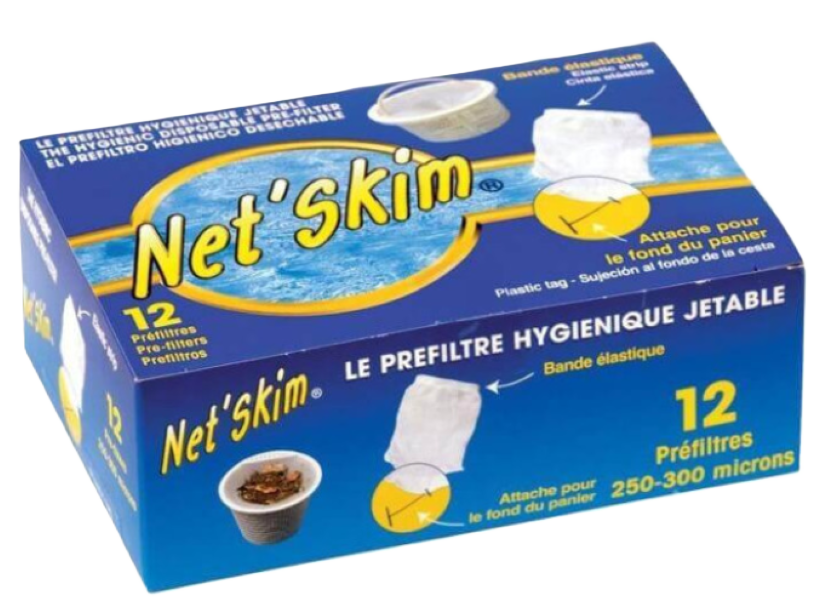 Net'Skim boîte de 12 préfiltres jetables pour panier de skimmer - Toucan - Pool Planet