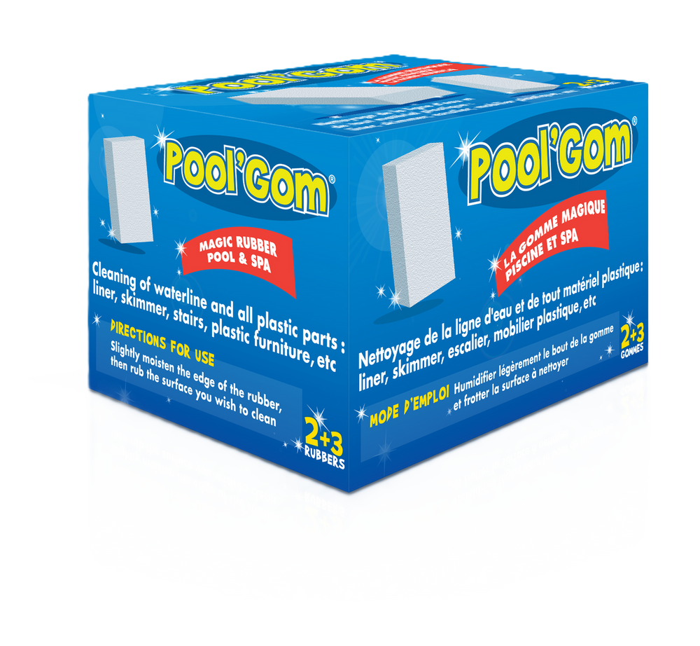 Gomme magique pour piscine Pool'Gom - Boîte de 3 - Toucan - Pool Planet