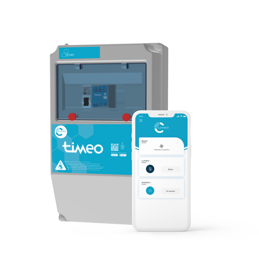 TIMEO Connect : Coffret électrique de piscine connecté - CCEI - Pool Planet