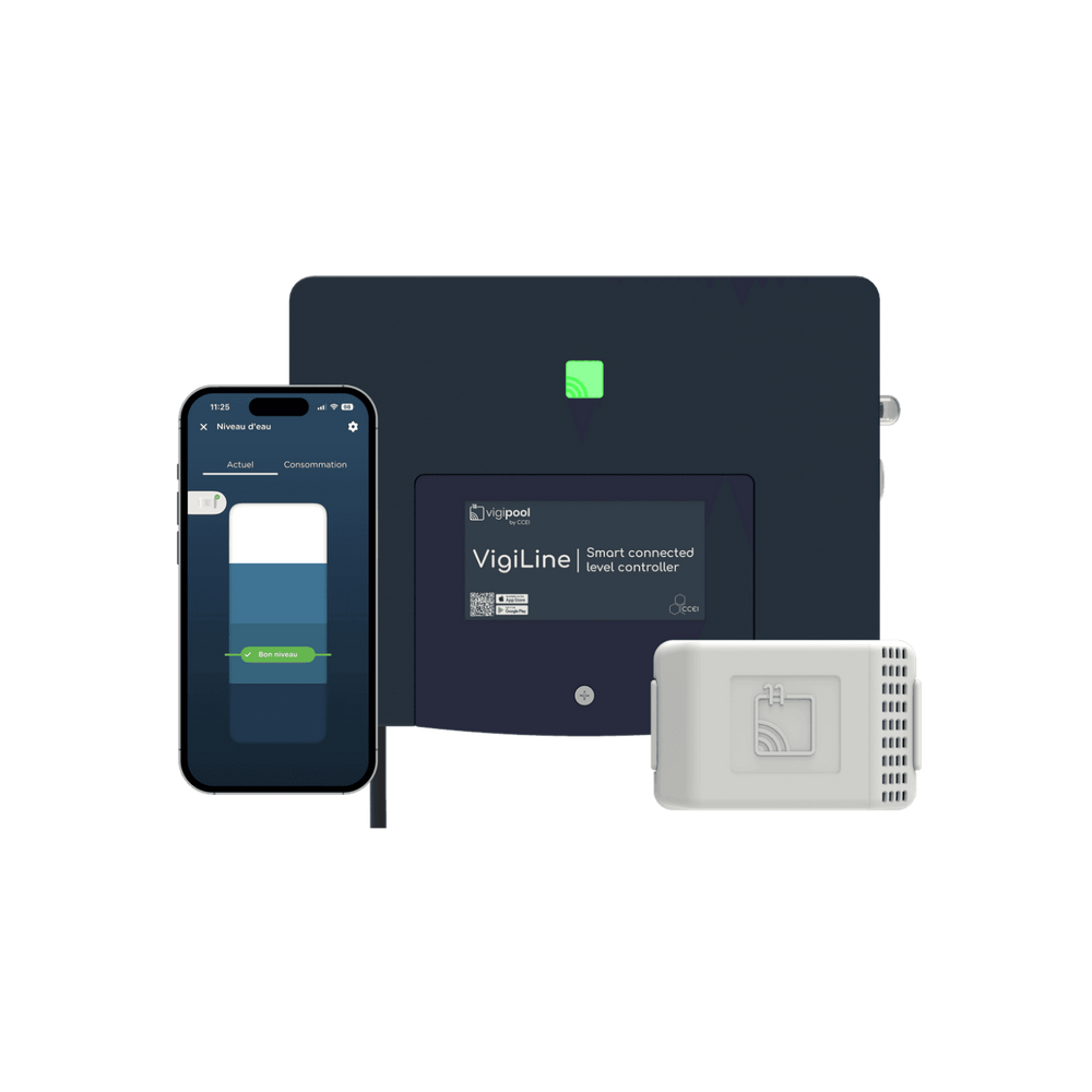 VigiLine - Régulateur de niveau connecté pour piscine à skimmer CCEI - Pool Planet