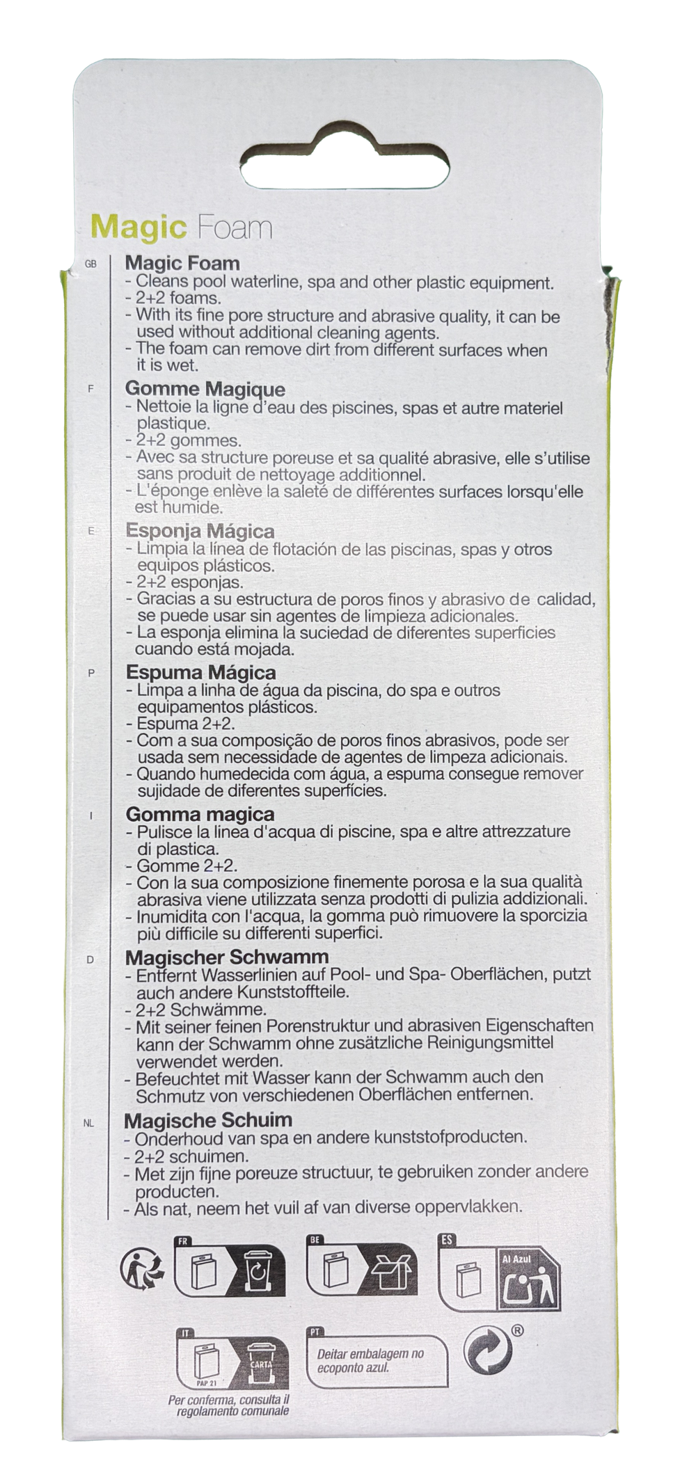 Éponges magiques ligne d'eau piscine Kokido Magic Scrub – Lot de 4 - Pool Planet