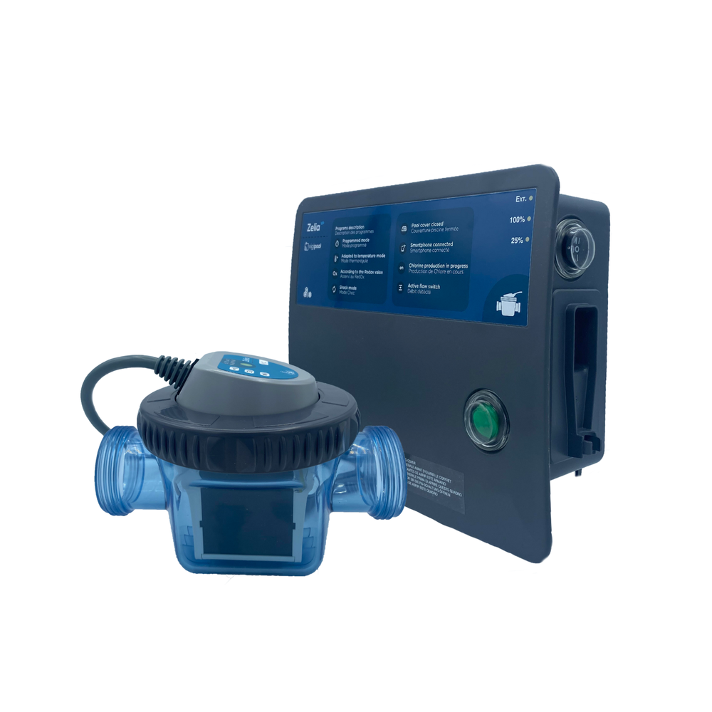 ZELIA VP - Electrolyseur de sel compact connecté et lumineux - Pool Planet
